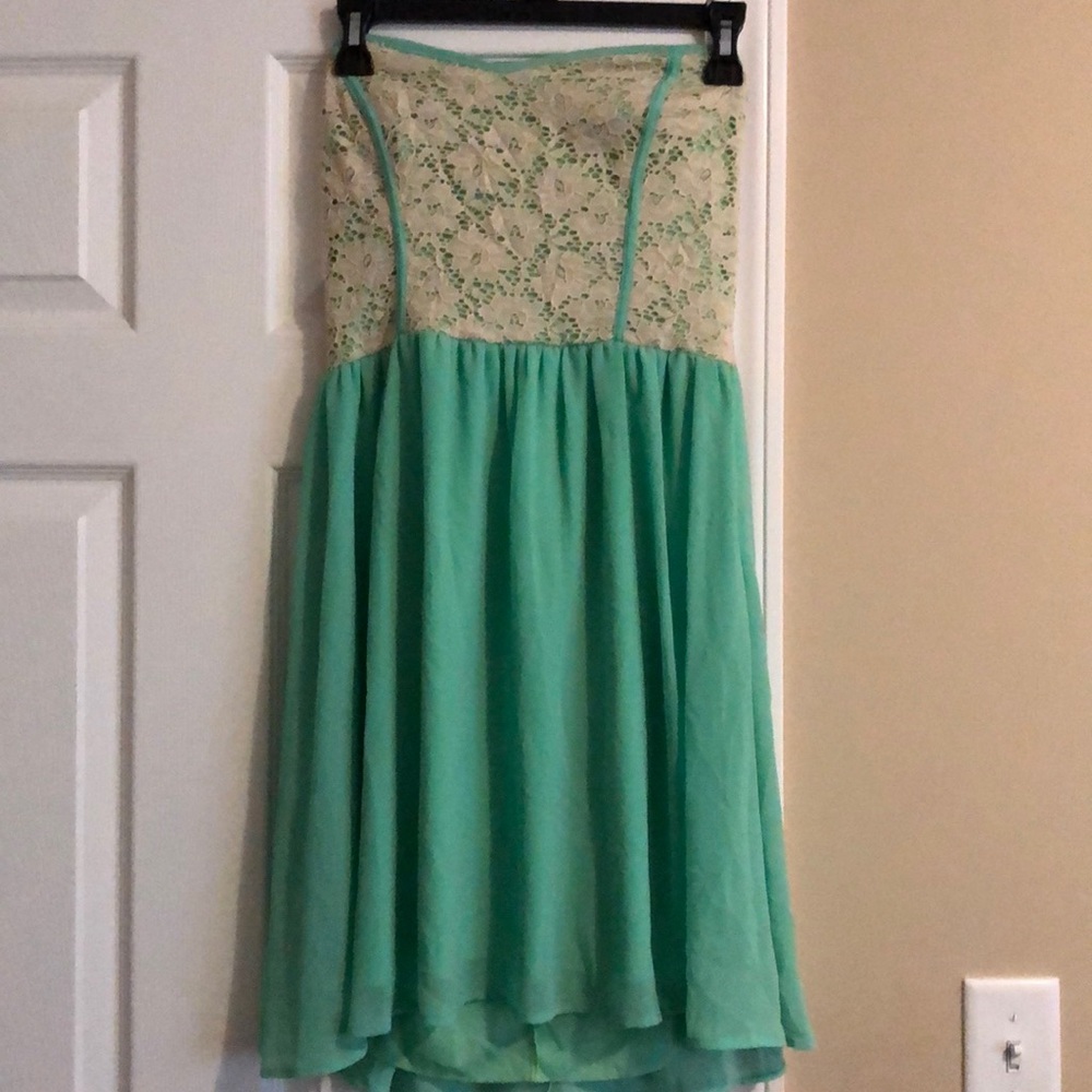 Mint strapless dress size medium